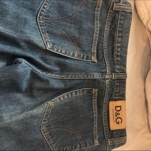 Dolce & Gabbana Designer Straight Leg Denim Jeans